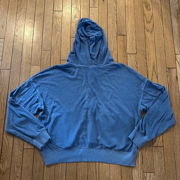 Free People Believe It blue lace up hoodie - Picture 7 of 14